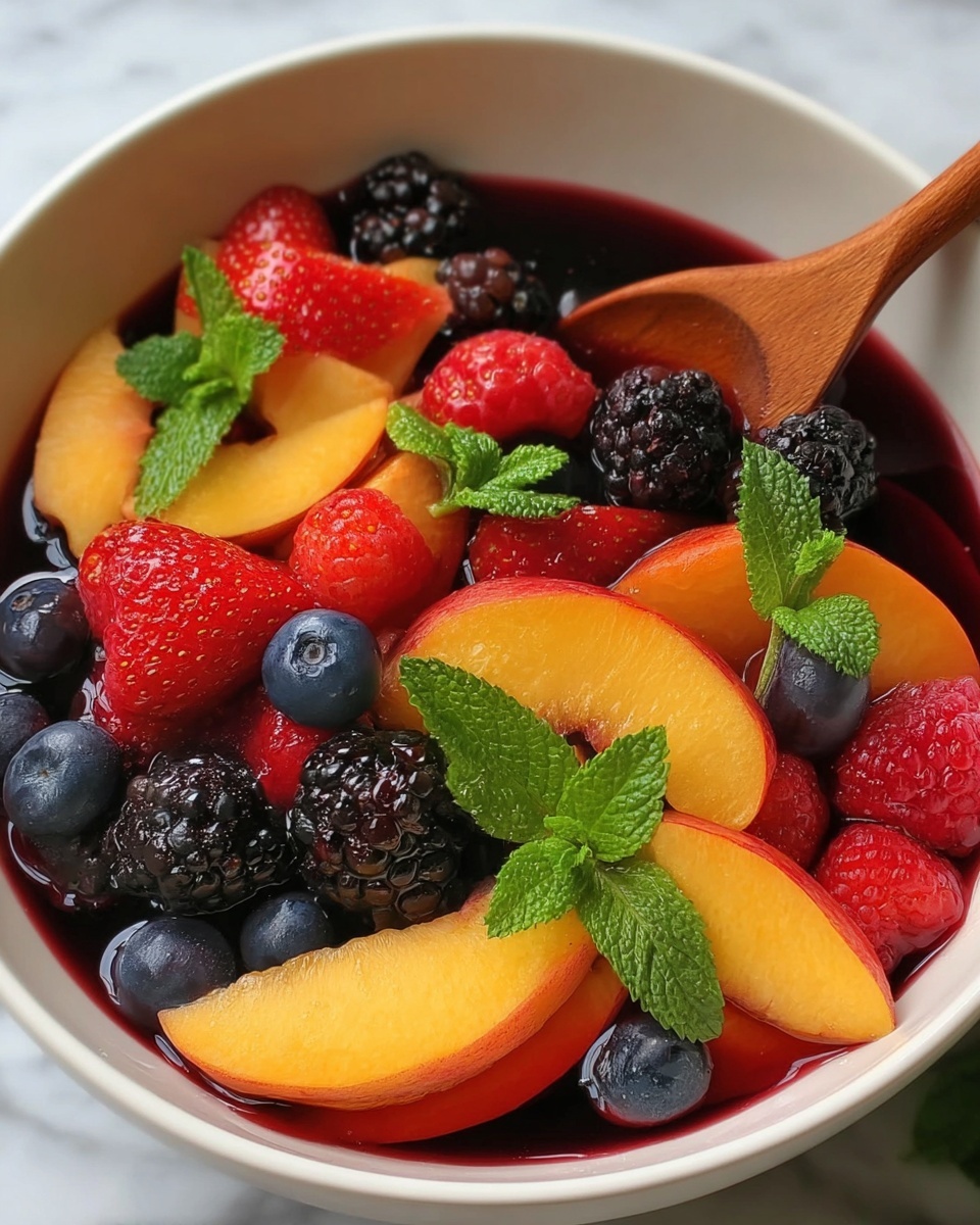 Peach Berry Fruit Salad: A Refreshing Summer Recipe - Recipe Image