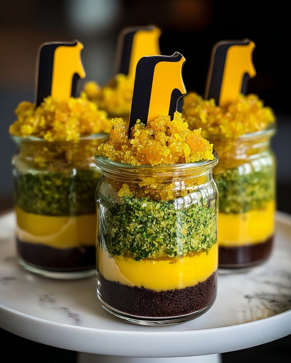 Witches Brew Halloween Cake Jars Recipe - Recipe Image