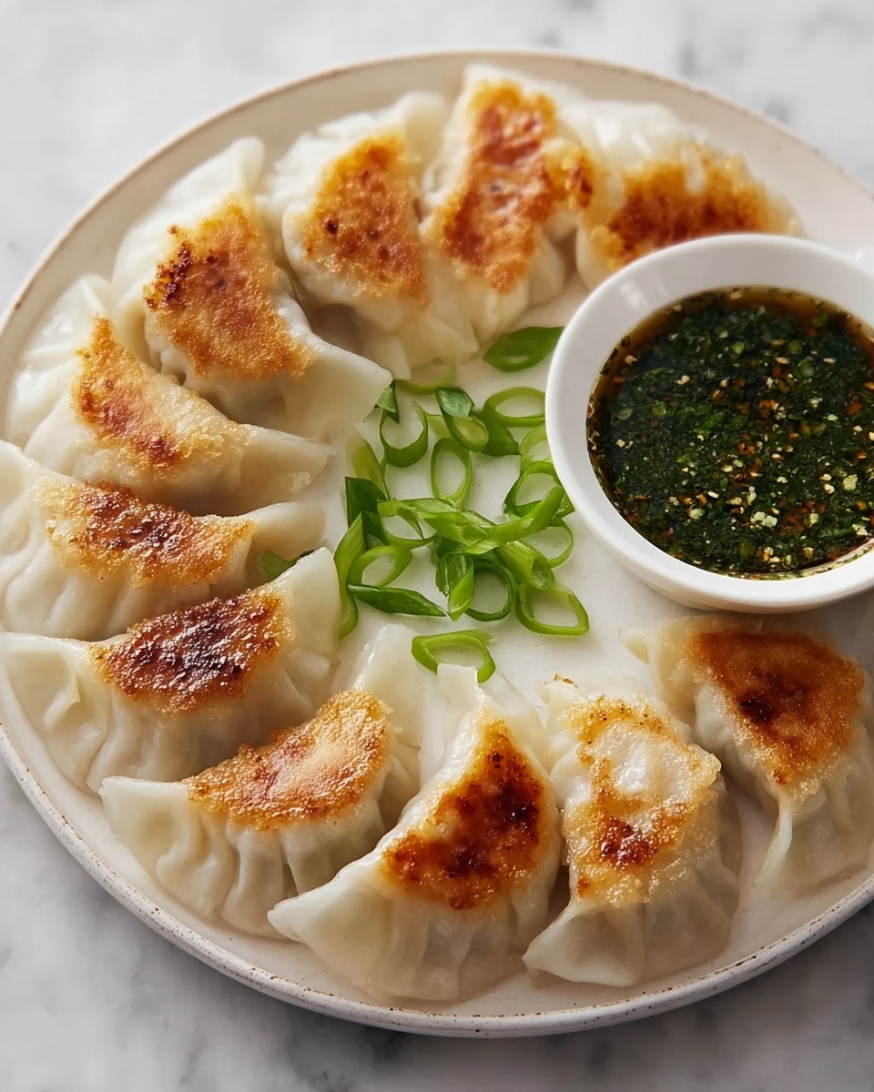 Savory Pork and Shiitake Gyoza for Homemade Delight Recipe - Recipe Image