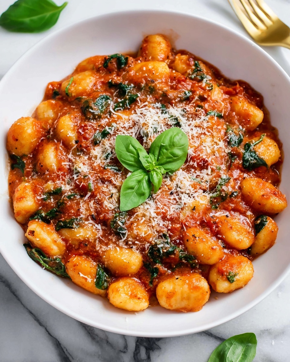 One-pan Creamy Sausage Gnocchi Recipe - Recipe Image