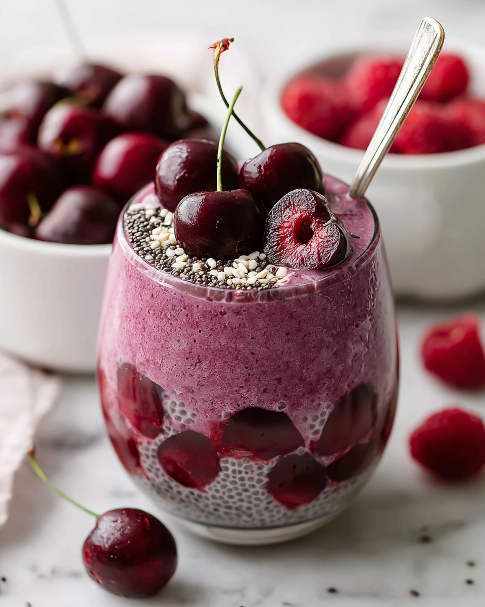 Cherry Chia Pudding Recipe - Recipe Image