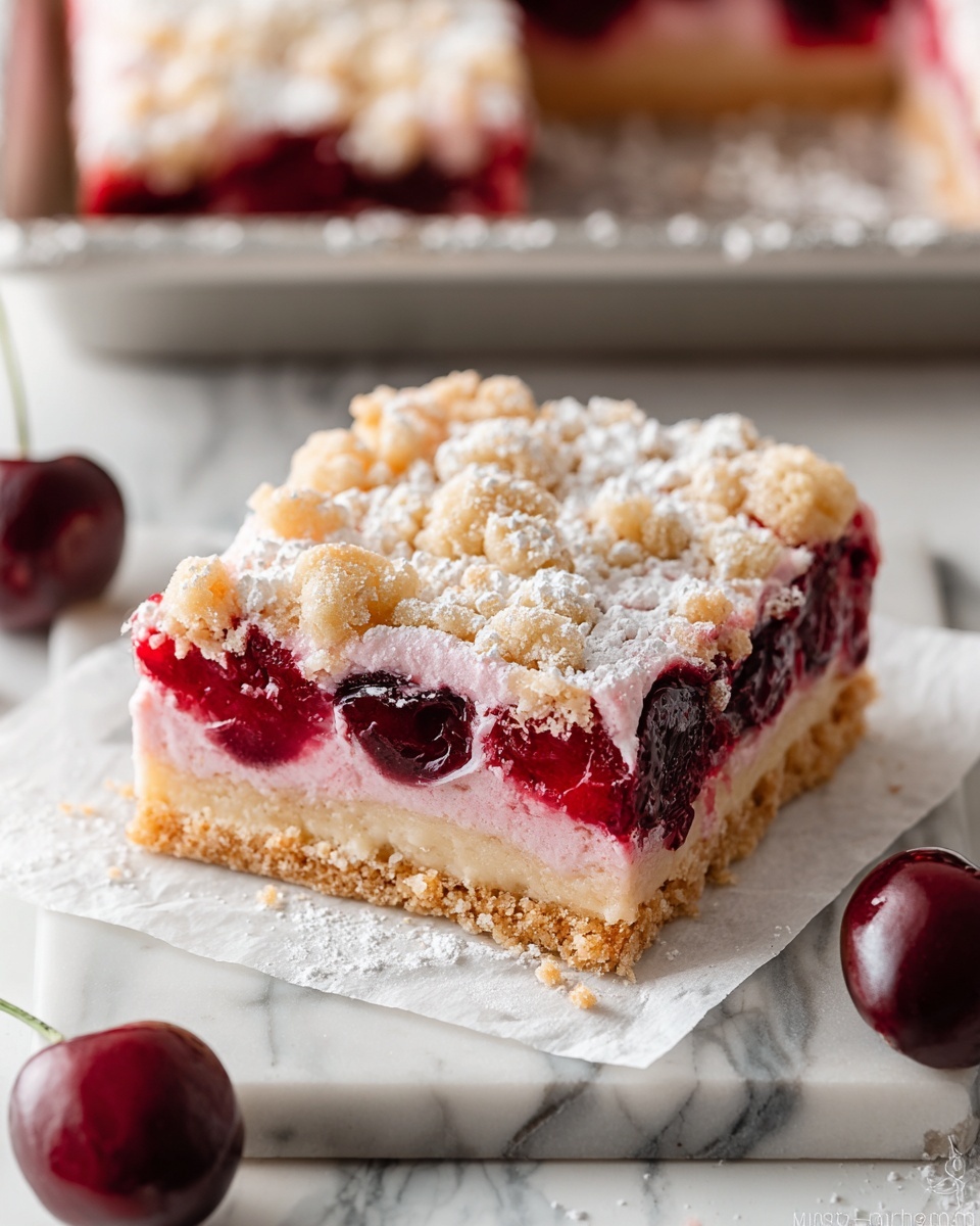 Cherry Pie Bars Recipe - Recipe Image