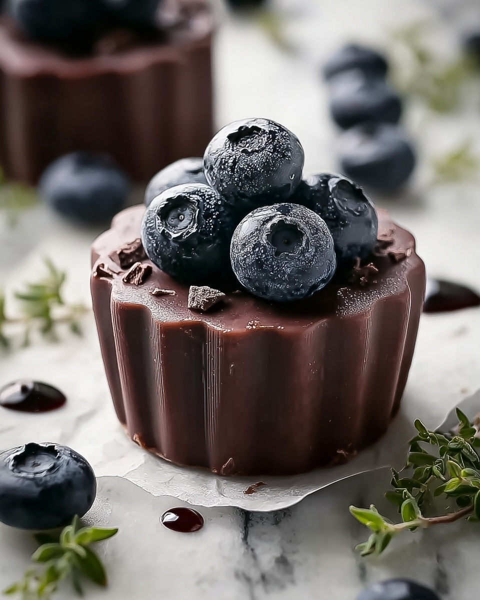 Dark Chocolate & Blueberry Frozen Yogurt Bites Recipe - Recipe Image