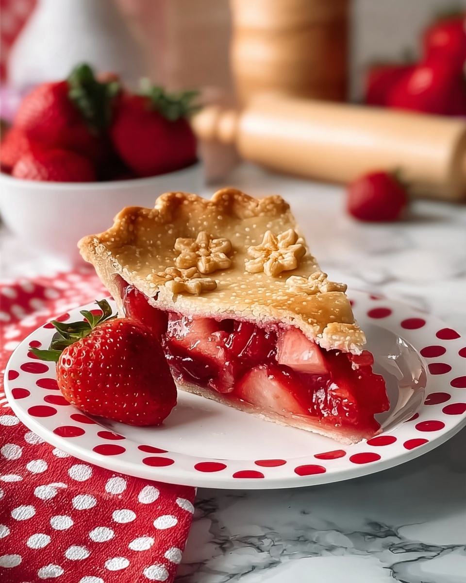 Strawberry Rhubarb Pie Recipe - Recipe Image