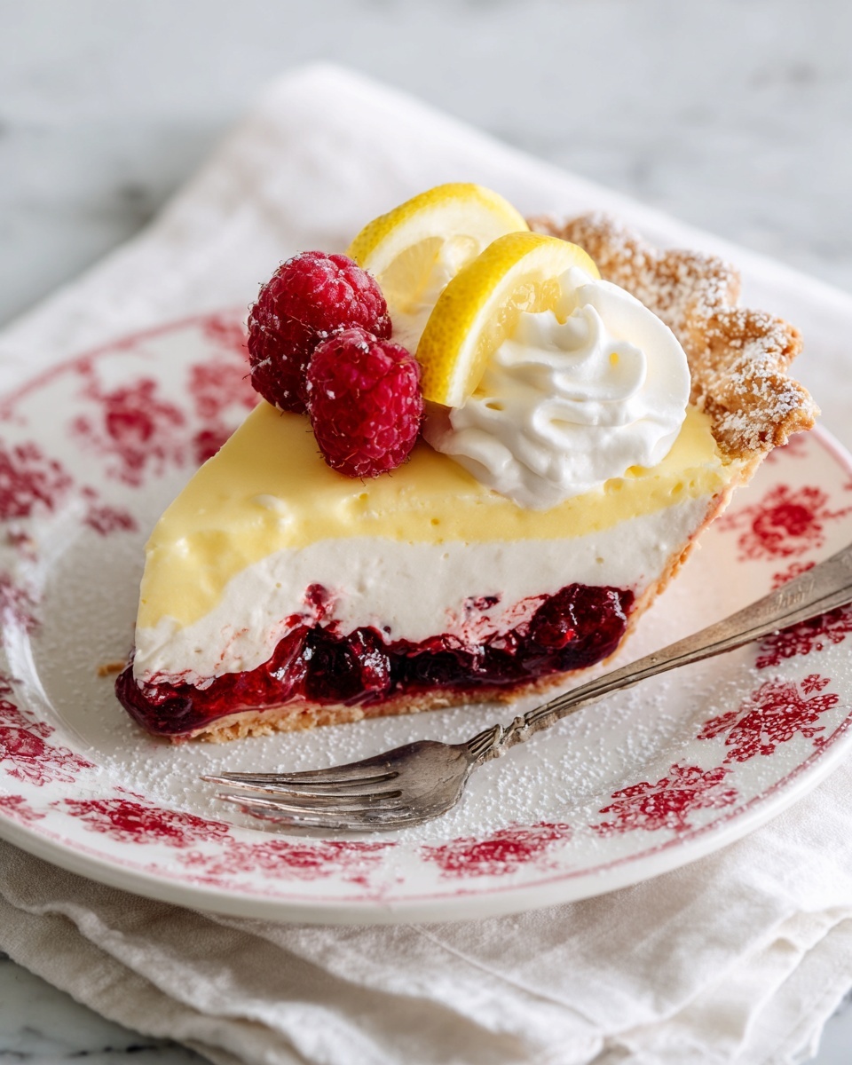 Lemon Raspberry Pie Recipe - Recipe Image