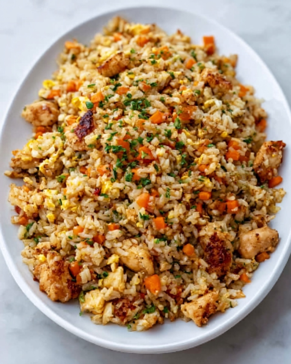 BBQ Chicken Fried Rice Recipe - Recipe Image