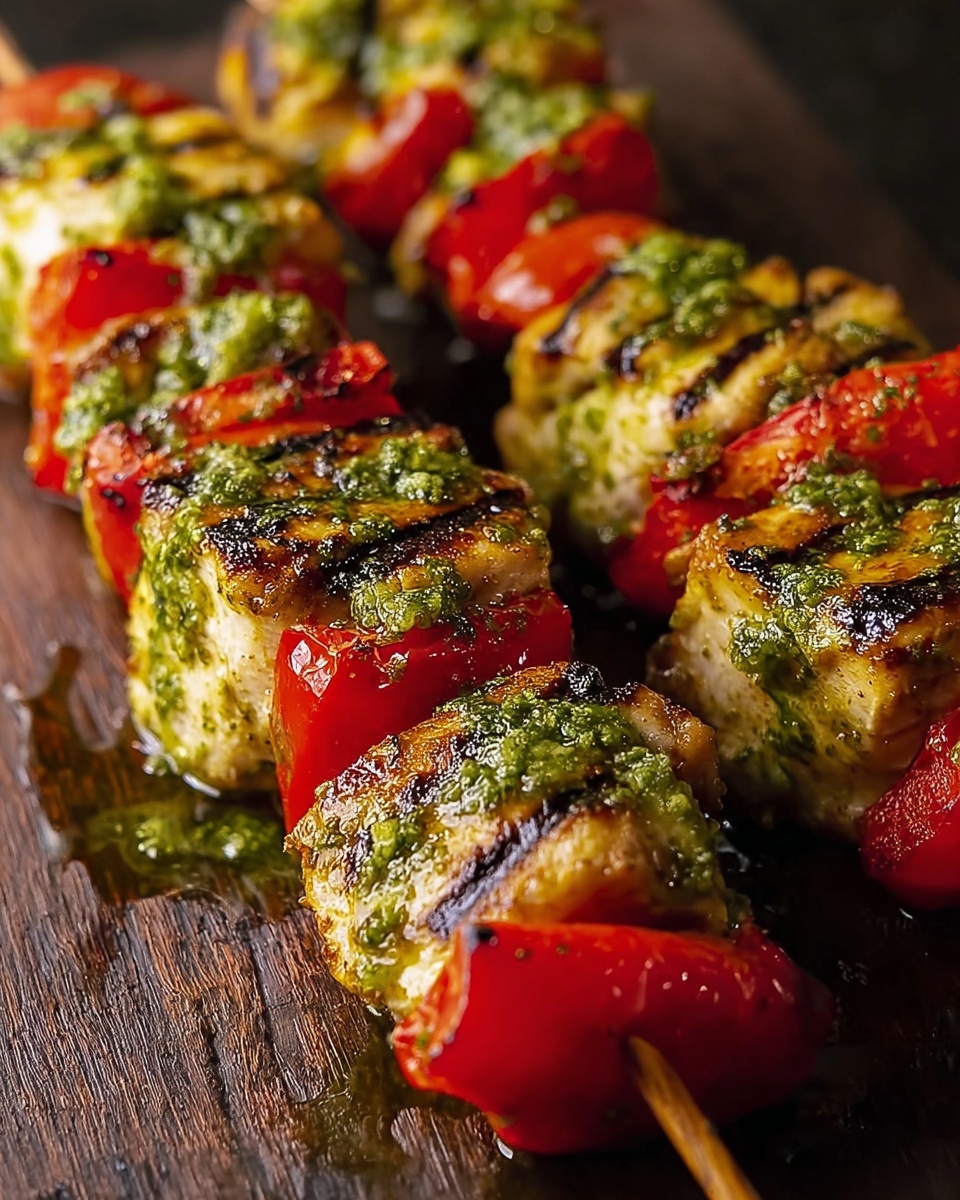 Chicken Pesto Kabobs Recipe - Recipe Image