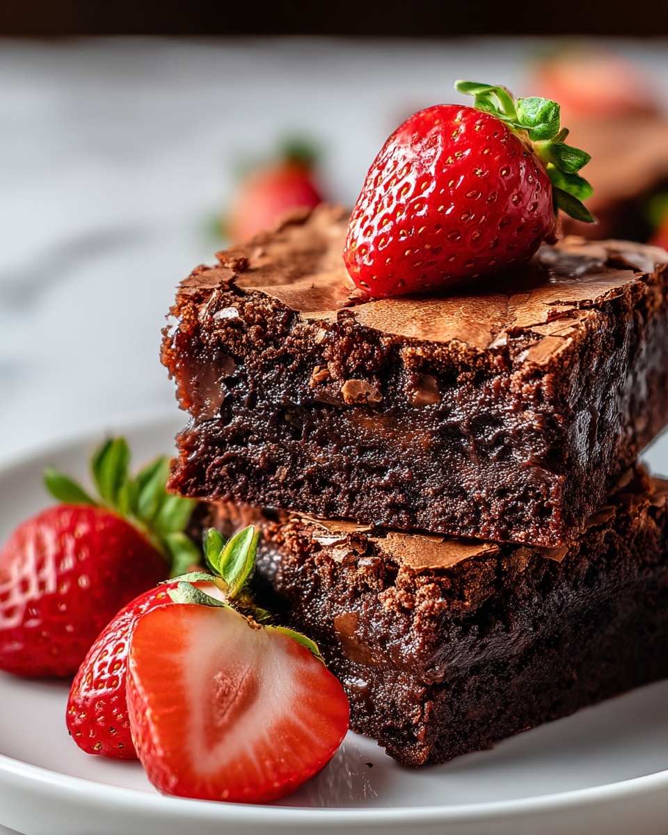 Strawberry Brownies Recipe - Recipe Image