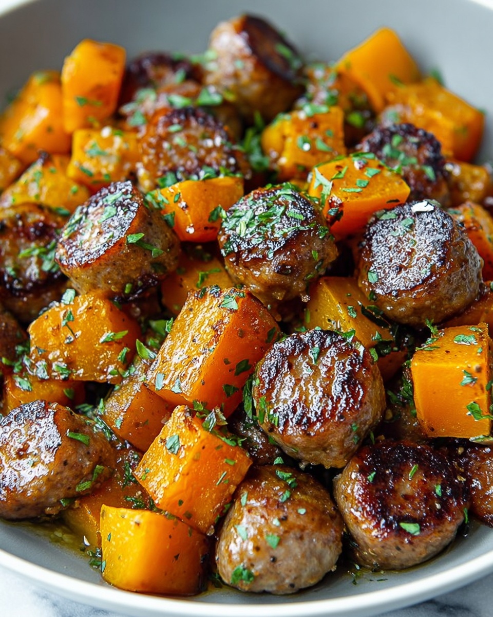 Sausage Sweet Potatoes with Honey Garlic Recipe - Recipe Image