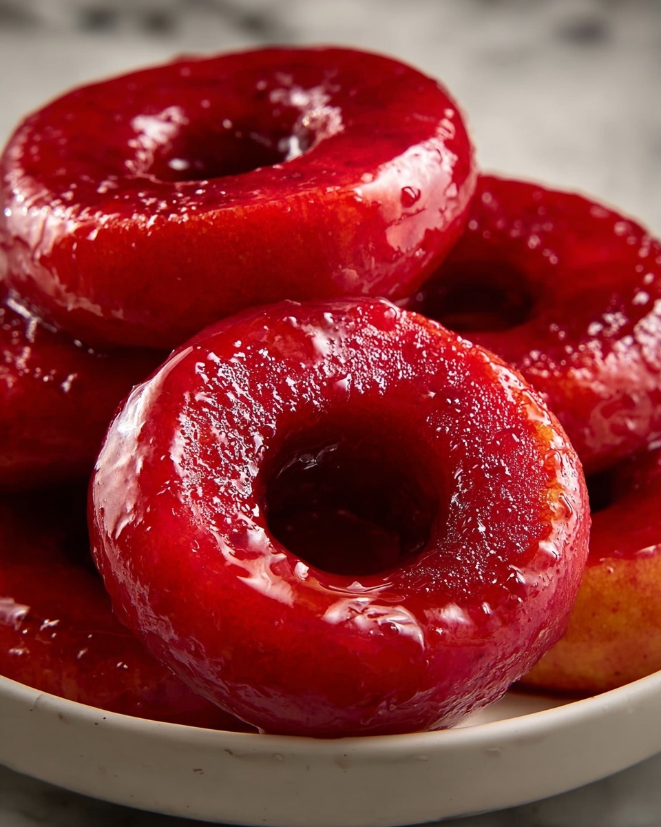 Old-Fashioned Red Cinnamon Apple Rings Recipe - Recipe Image
