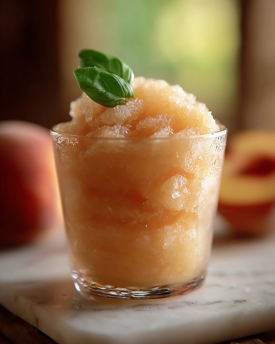 Frozen Peach Lemonade Slush Recipe - Recipe Image