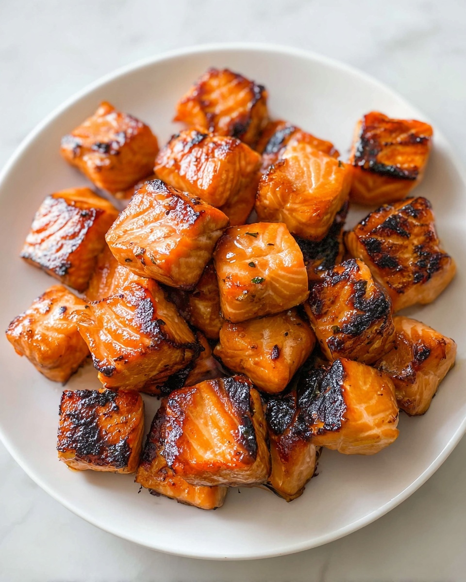 Hot Honey Salmon Bites Recipe - Recipe Image