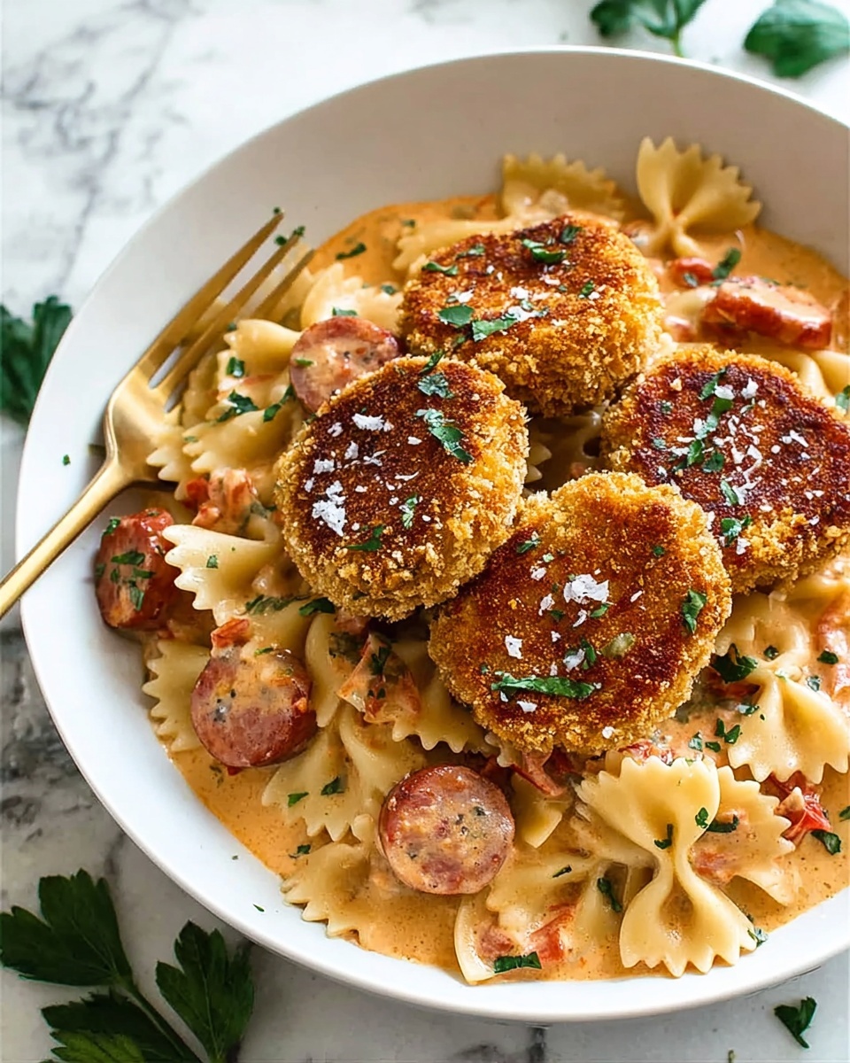 Southern Style Creamy Parmesan Chicken Pasta Recipe - Recipe Image