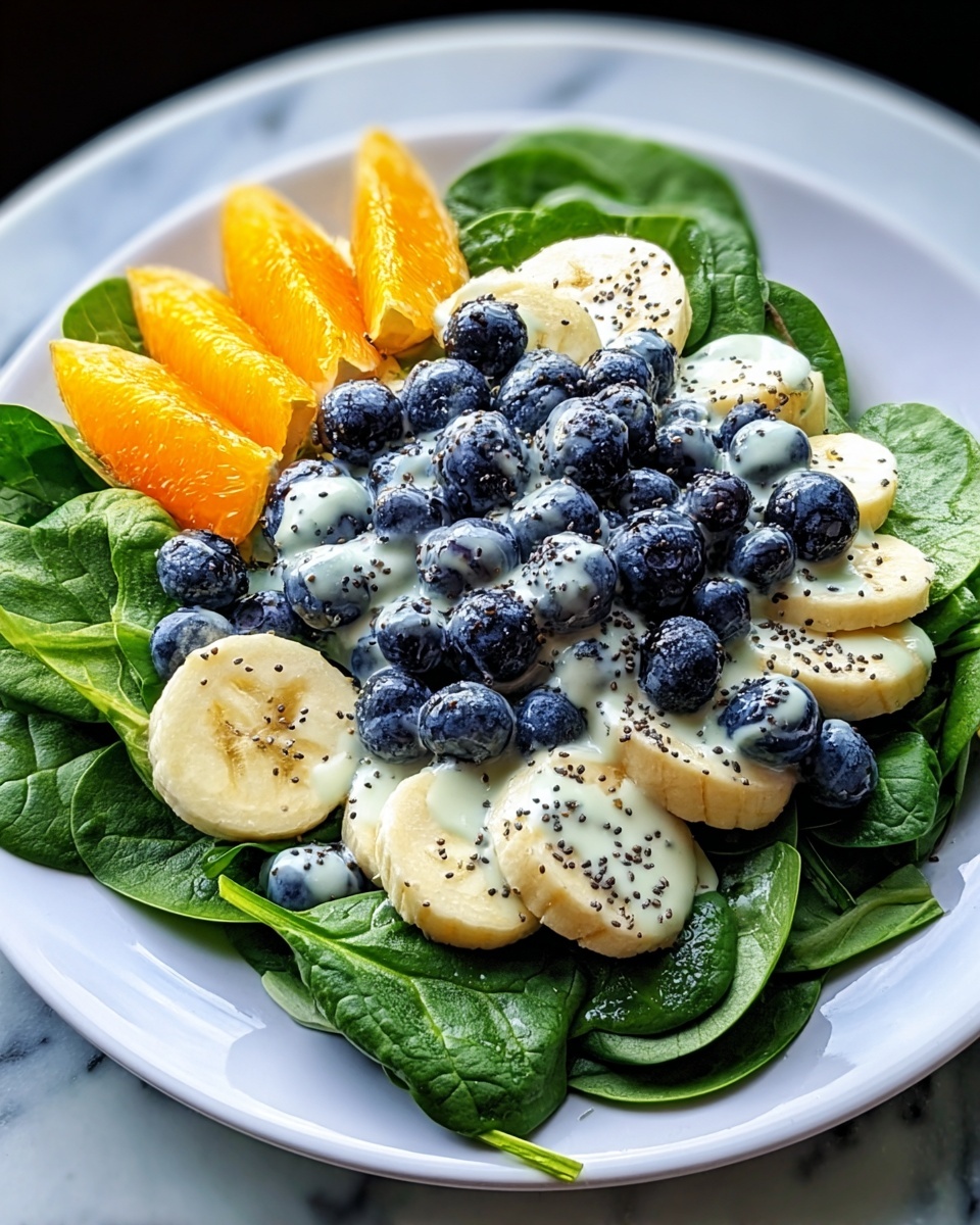 Blueberry Spinach Salad with Orange Poppy Seed Dressing Recipe - Recipe Image