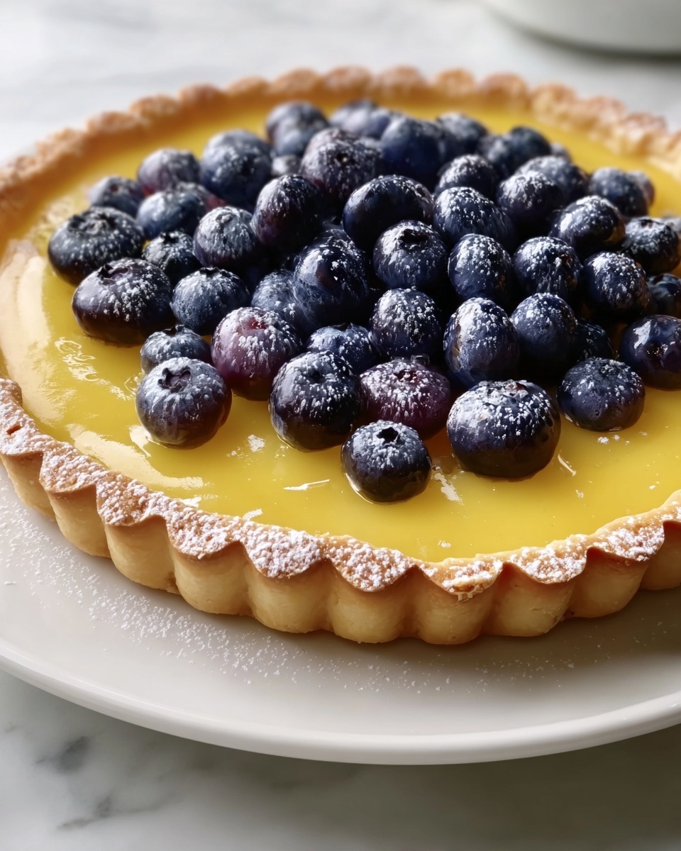 Blueberry Lemon Curd Tart Recipe - Recipe Image