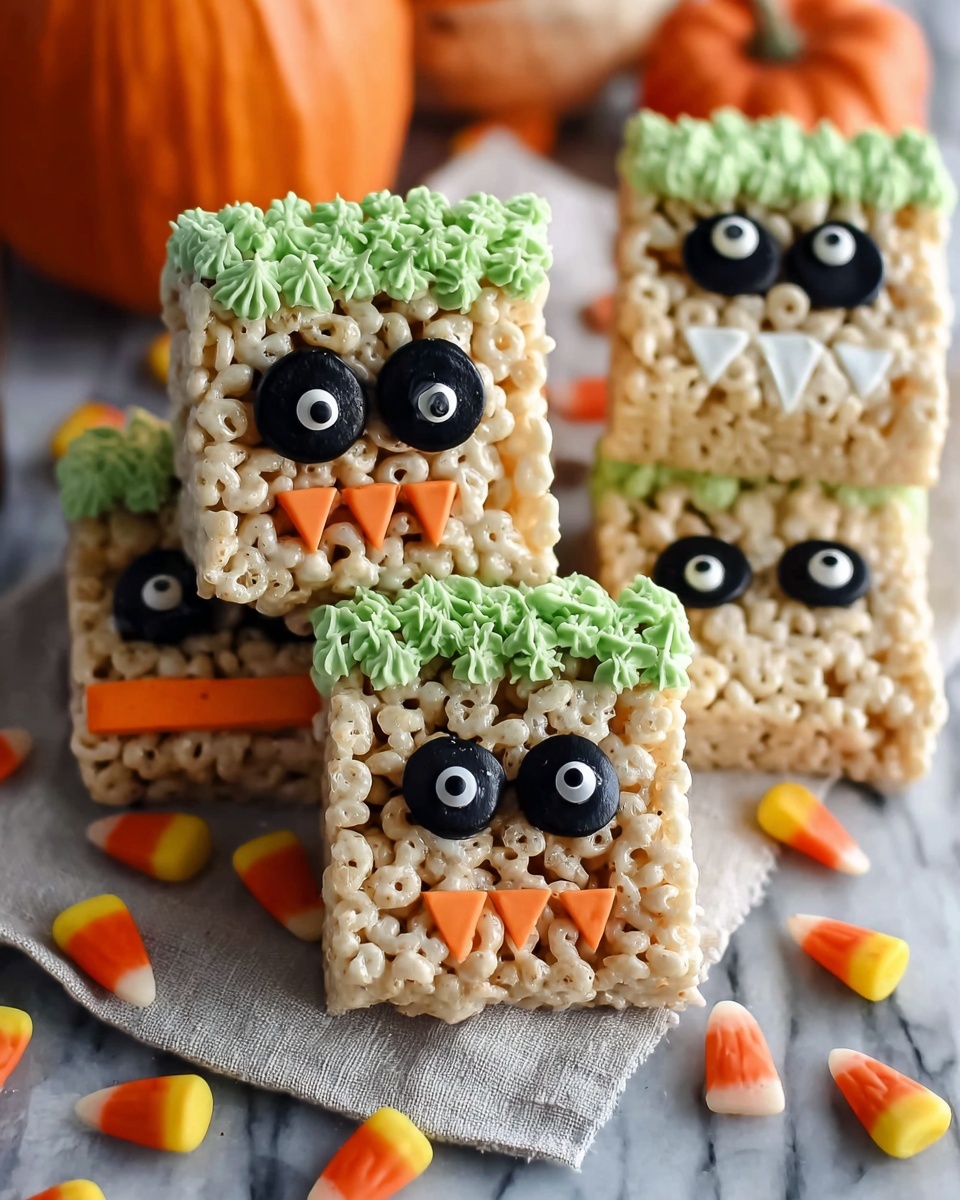 Spooky Halloween Rice Krispie Treats Recipe - Recipe Image