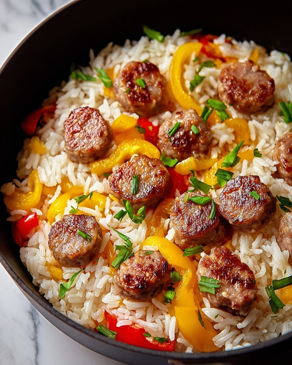 Sausage and Rice Skillet: A Flavor-Packed One-Pan Meal Recipe - Recipe Image