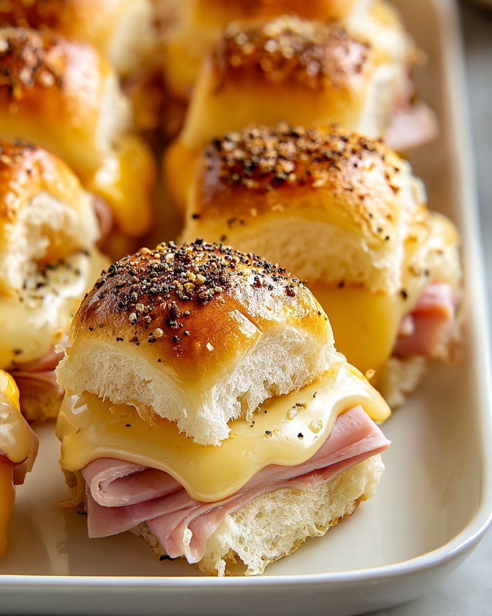Leftover Ham and Cheese Sliders Recipe - Recipe Image