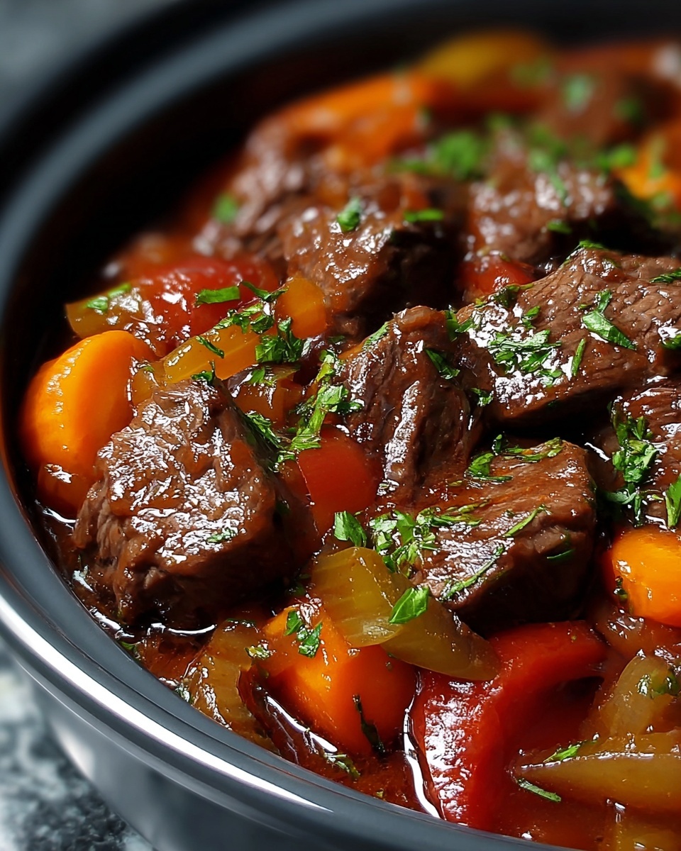 Pepper Steak in a Crock Pot Recipe - Recipe Image