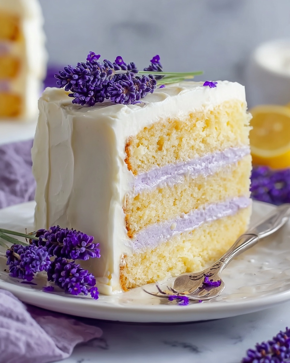 Lemon Lavender Cake Recipe - Recipe Image