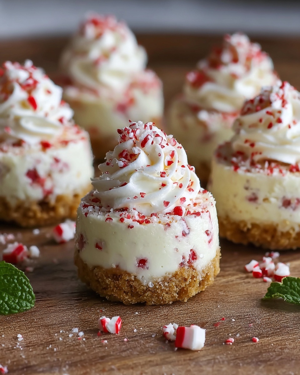 No-Bake Peppermint Cheesecake Bites Recipe - Recipe Image