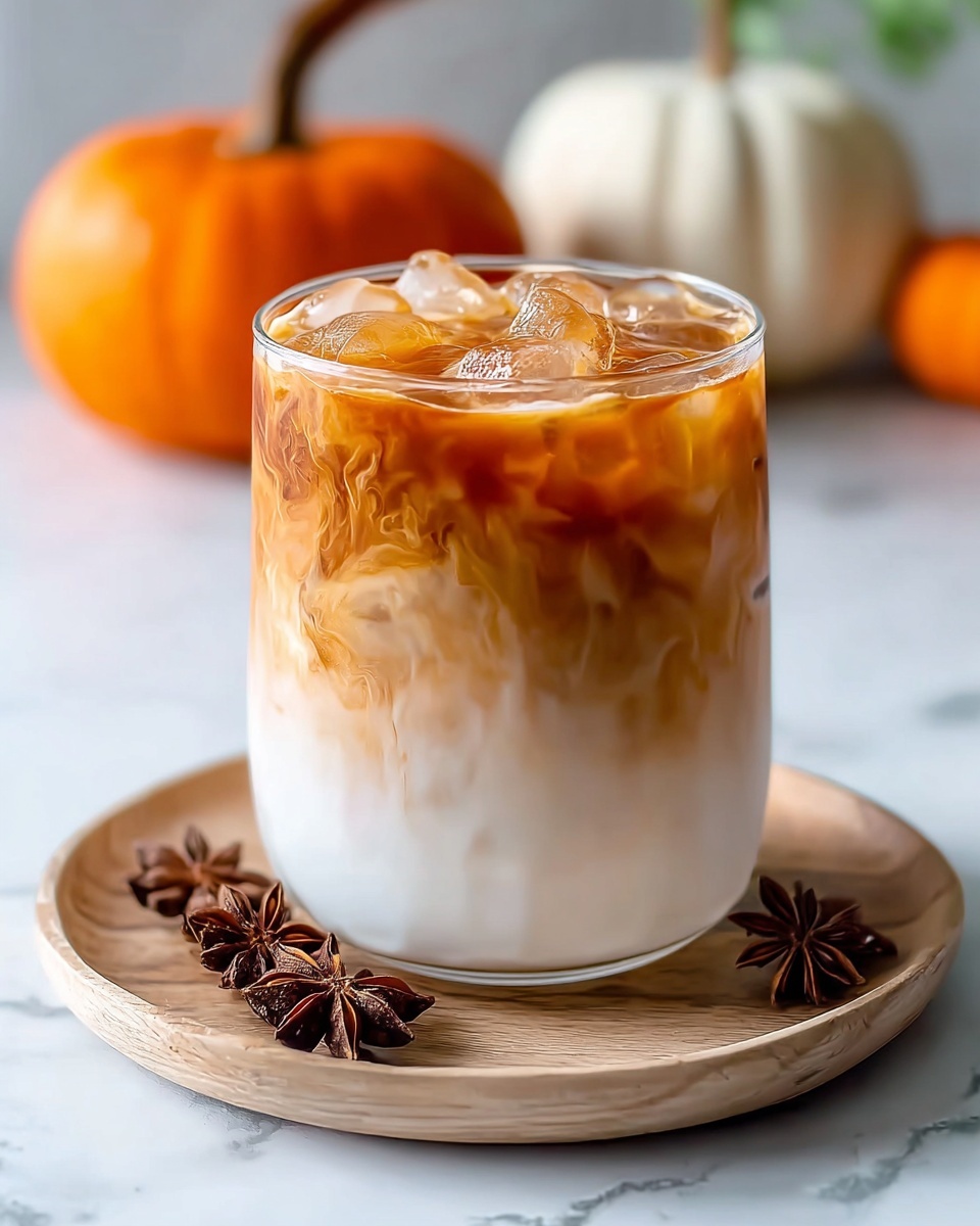 Iced Pumpkin Cream Chai Tea Latte (Starbucks Copycat) Recipe - Recipe Image