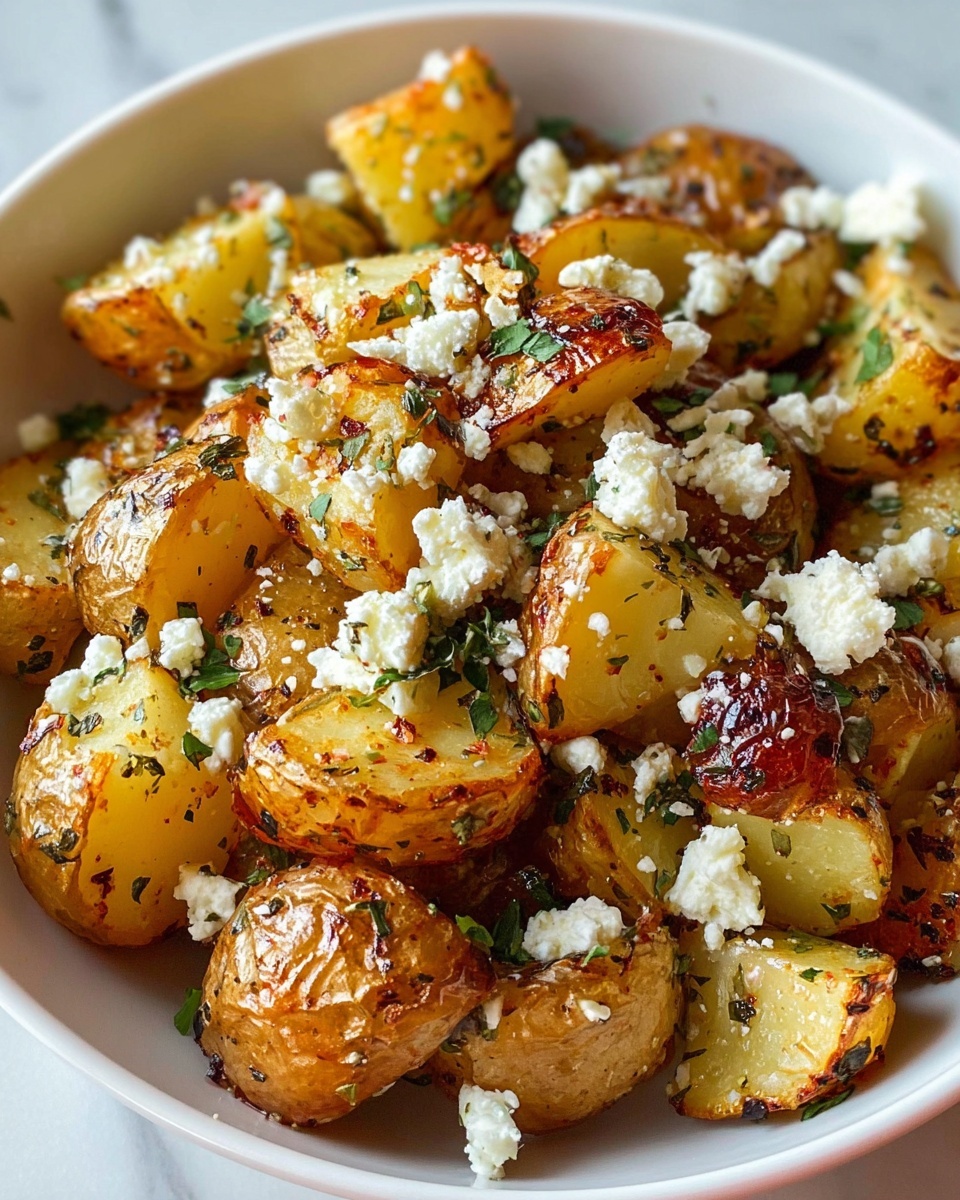 Baked Feta Potatoes: Easy and Delicious Yukon Gold Recipe - Recipe Image