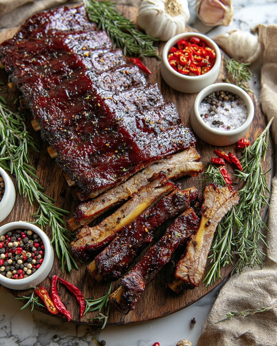 Juicy Oven-Baked Baby Back Ribs with Homemade BBQ Sauce Recipe - Recipe Image