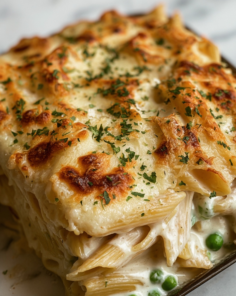 Chicken Alfredo Casserole Recipe - Recipe Image