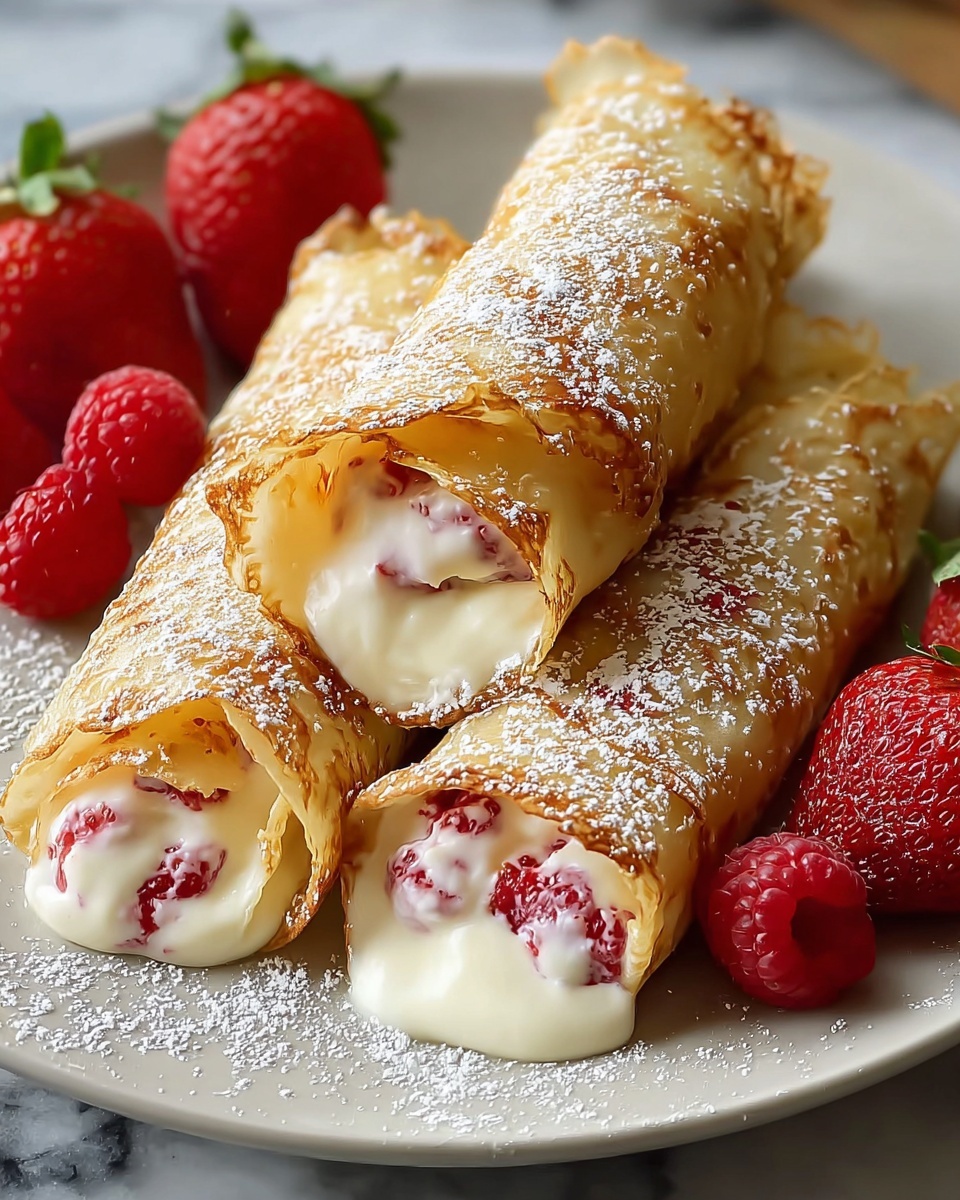 Strawberry Cheesecake Eggroll Bites Recipe - Recipe Image
