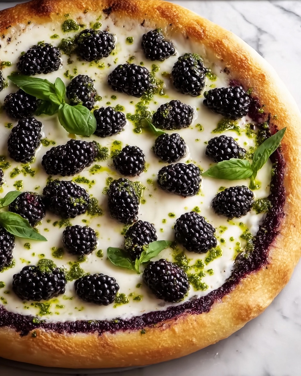 Blackberry Basil Ricotta Pizza Recipe - Recipe Image
