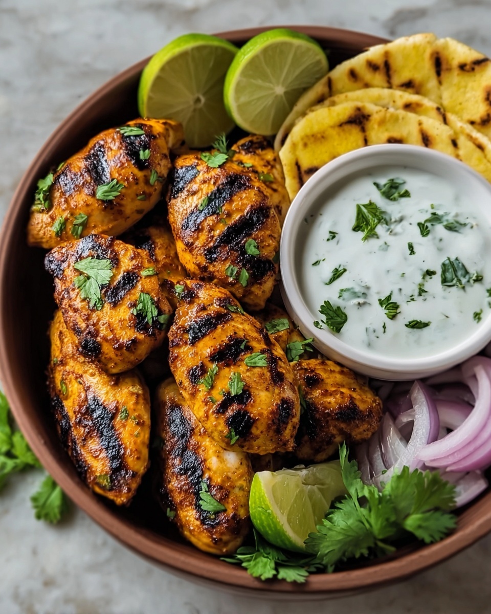 Tandoori Chicken Bowl with Garlic Yoghurt Dip Recipe - Recipe Image