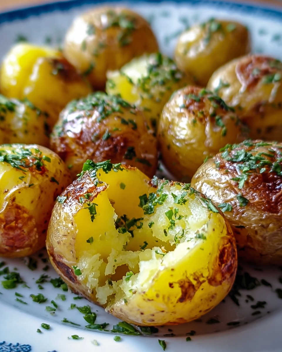 Herb and Garlic Baked Potatoes Recipe - Recipe Image