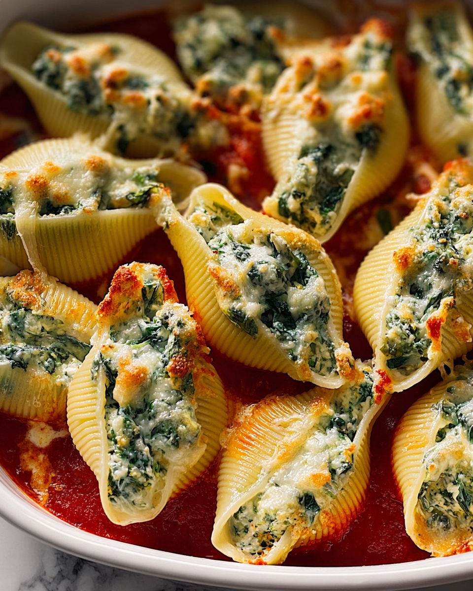 Decadent Spinach-Stuffed Shells Recipe - Recipe Image