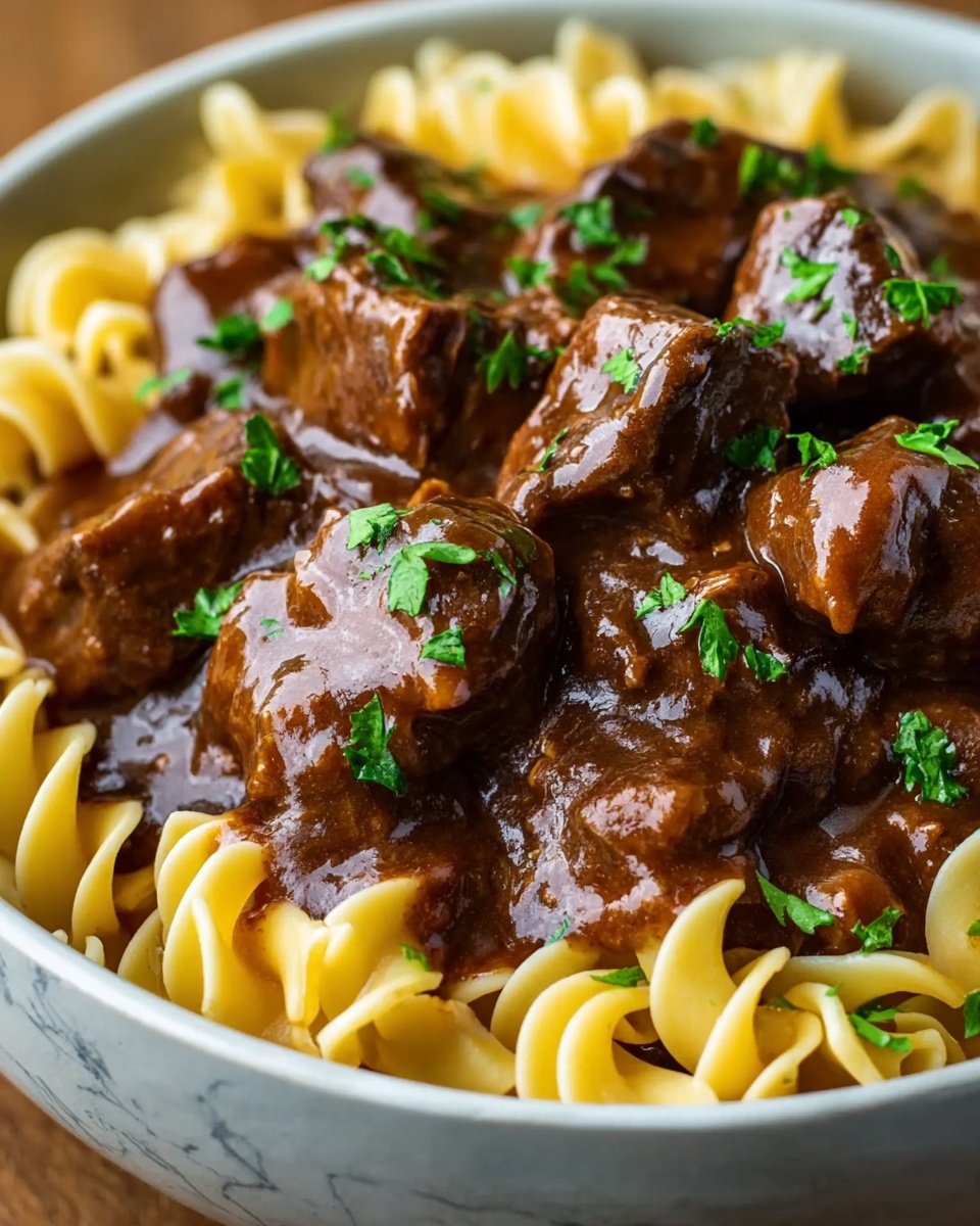 Crockpot Beef and Noodles Recipe - Recipe Image