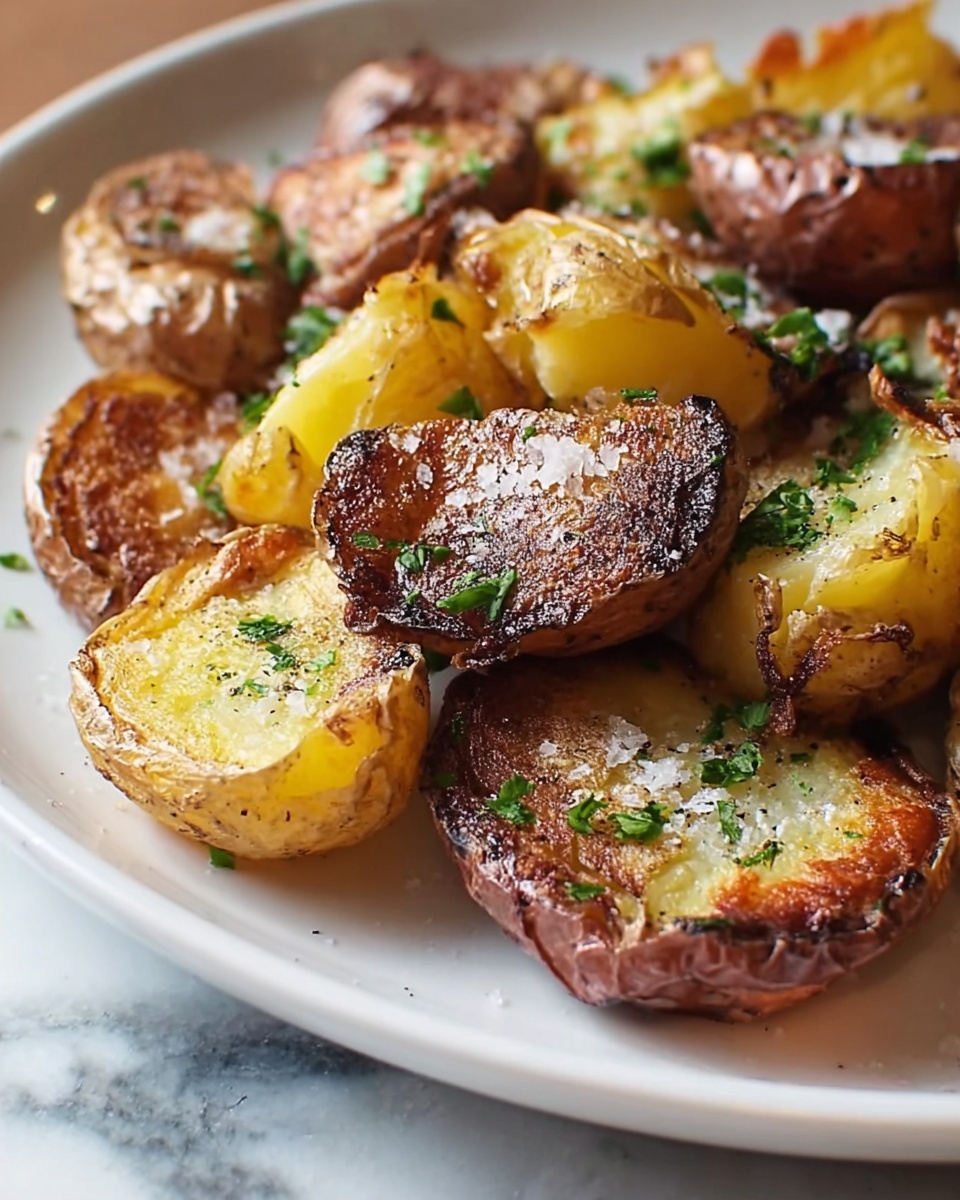 Salt & Vinegar Smashed Taters Recipe - Recipe Image