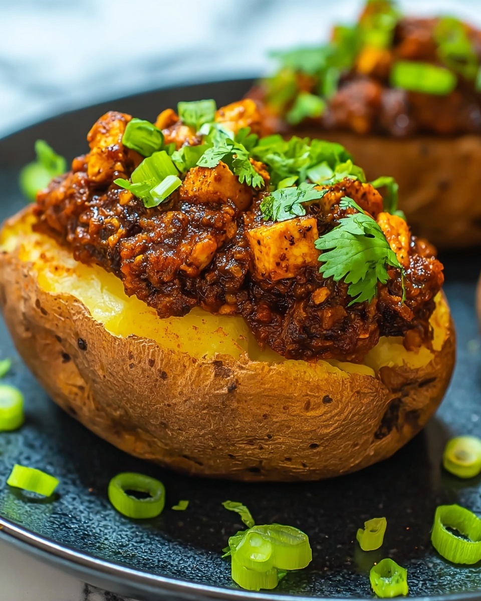 Barbecue Tempeh Stuffed Potatoes Recipe - Recipe Image