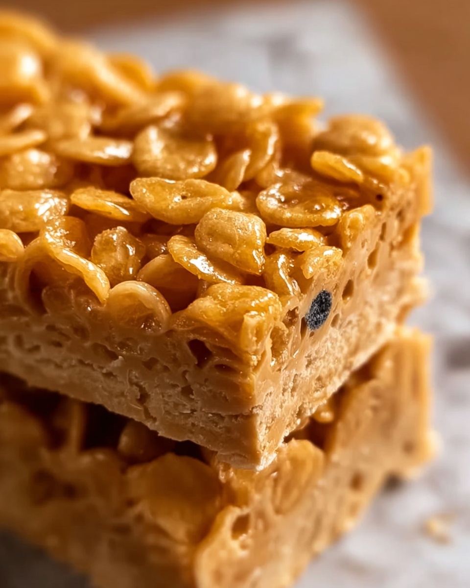 Sweet Peanut Butter Cornflake Bars Recipe - Recipe Image