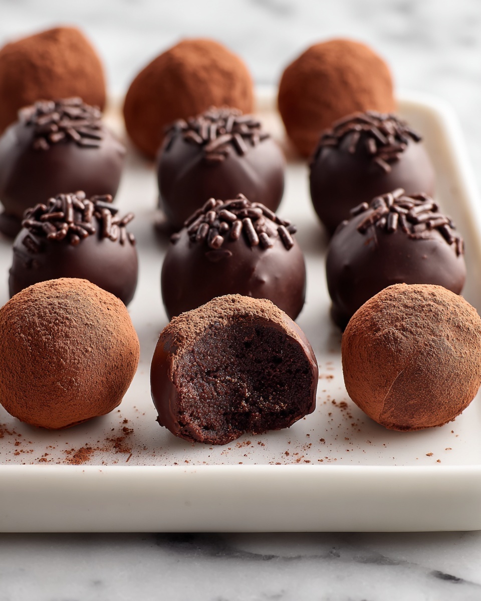 Easy Brownie Truffles Recipe - Recipe Image