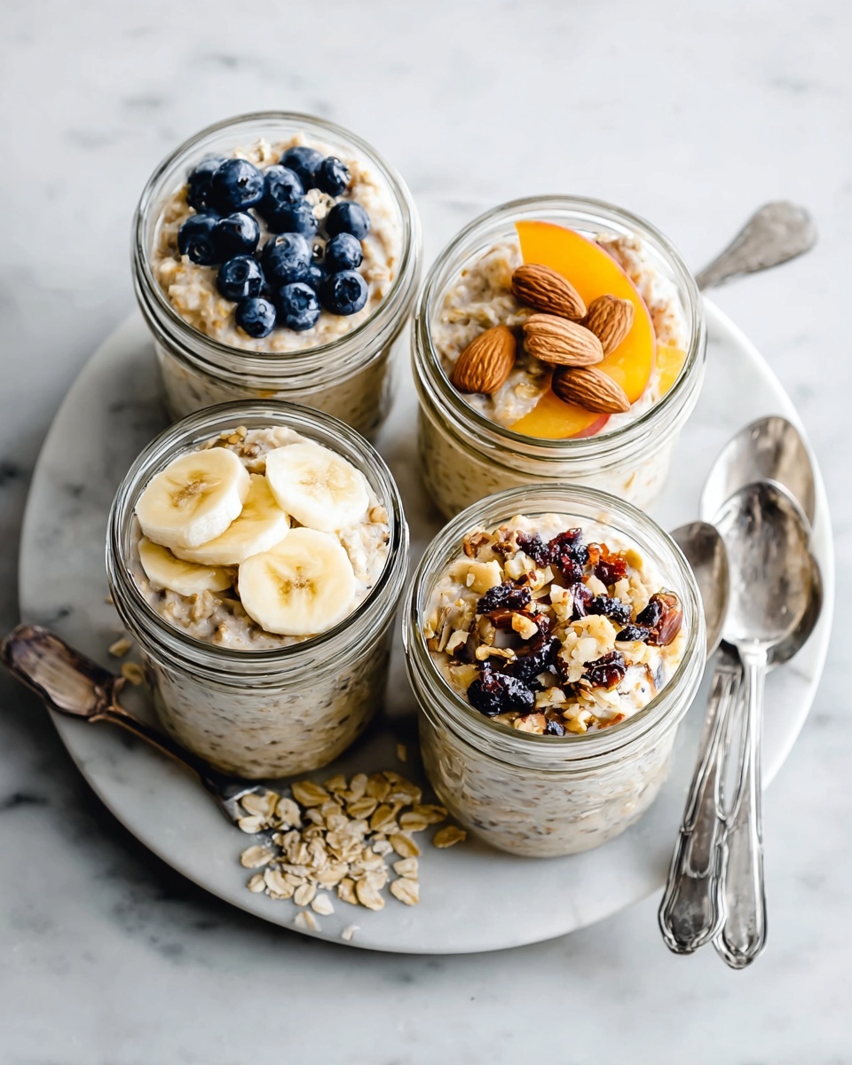 Overnight Blueberry Banana Overnight Oats Recipe - Recipe Image