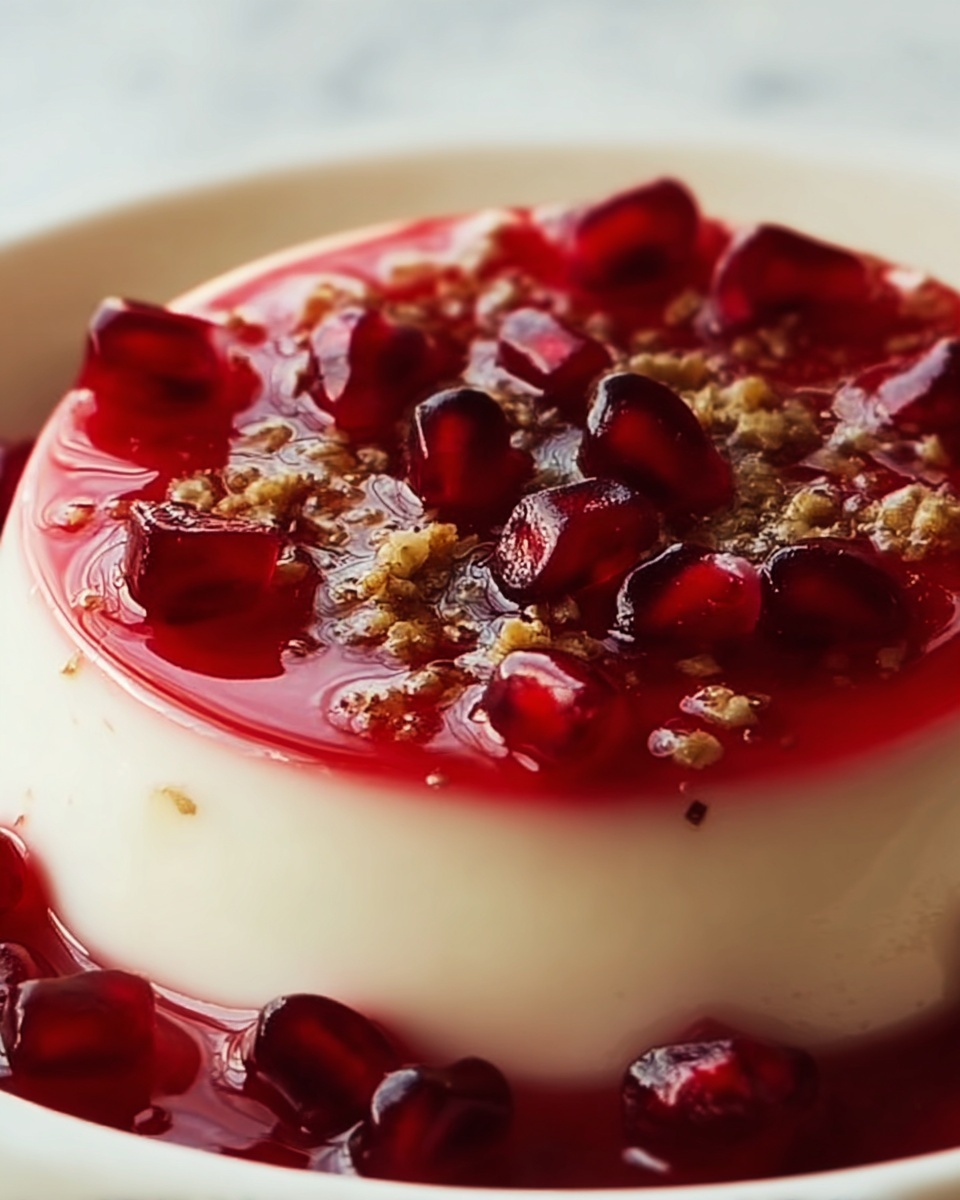 Greek Yogurt Cheesecake with Pomegranate Syrup Recipe - Recipe Image