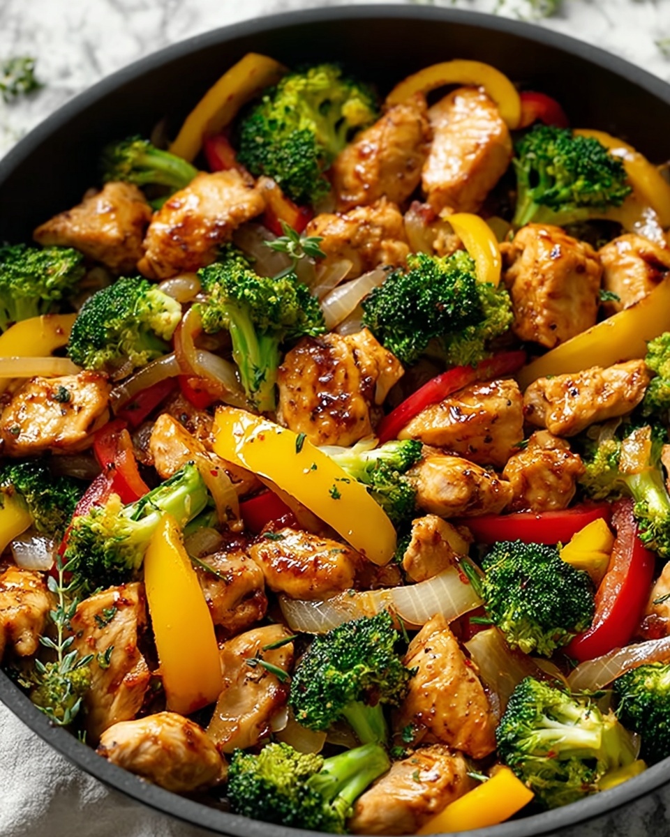 Healthy Chicken and Vegetables Skillet Recipe - Recipe Image