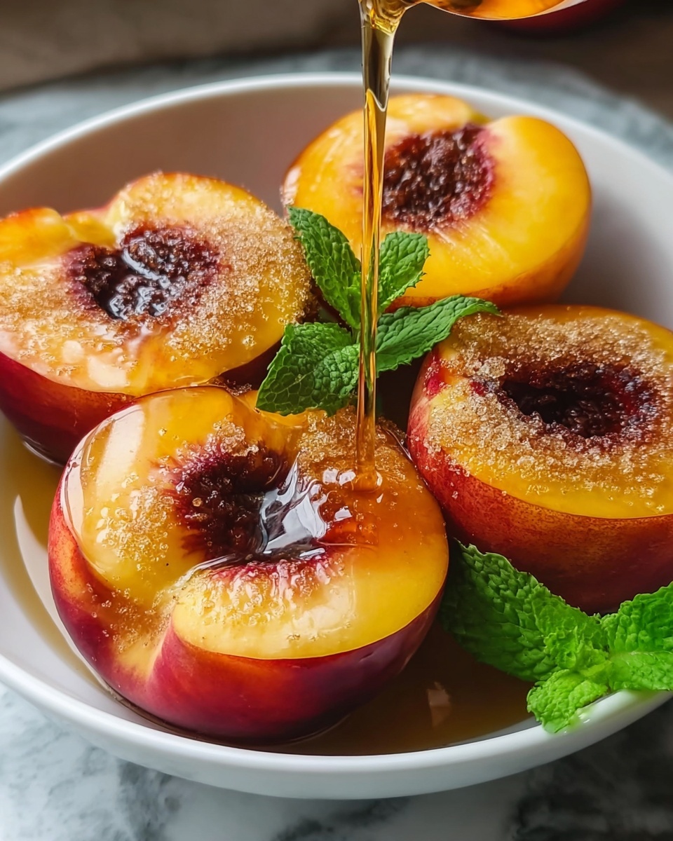 Cinnamon Sugar Baked Peaches Recipe - Recipe Image