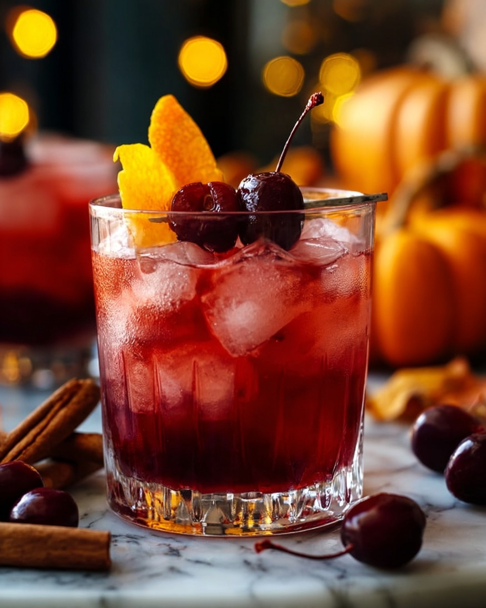 Spooky Halloween Cherry Cinnamon Mocktail Recipe - Recipe Image
