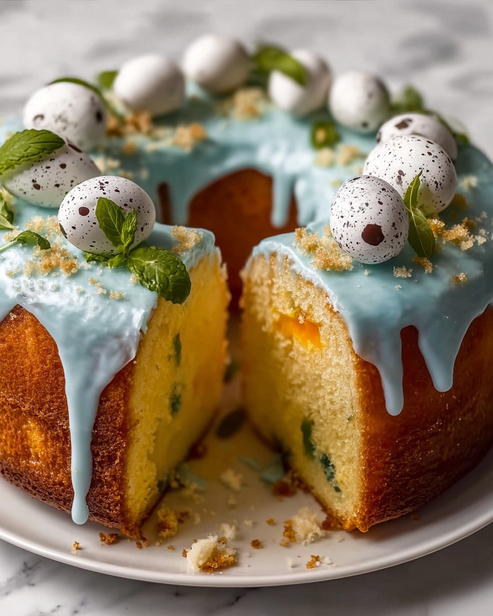Speckled Robin’s Egg Cake Roll Recipe - Recipe Image