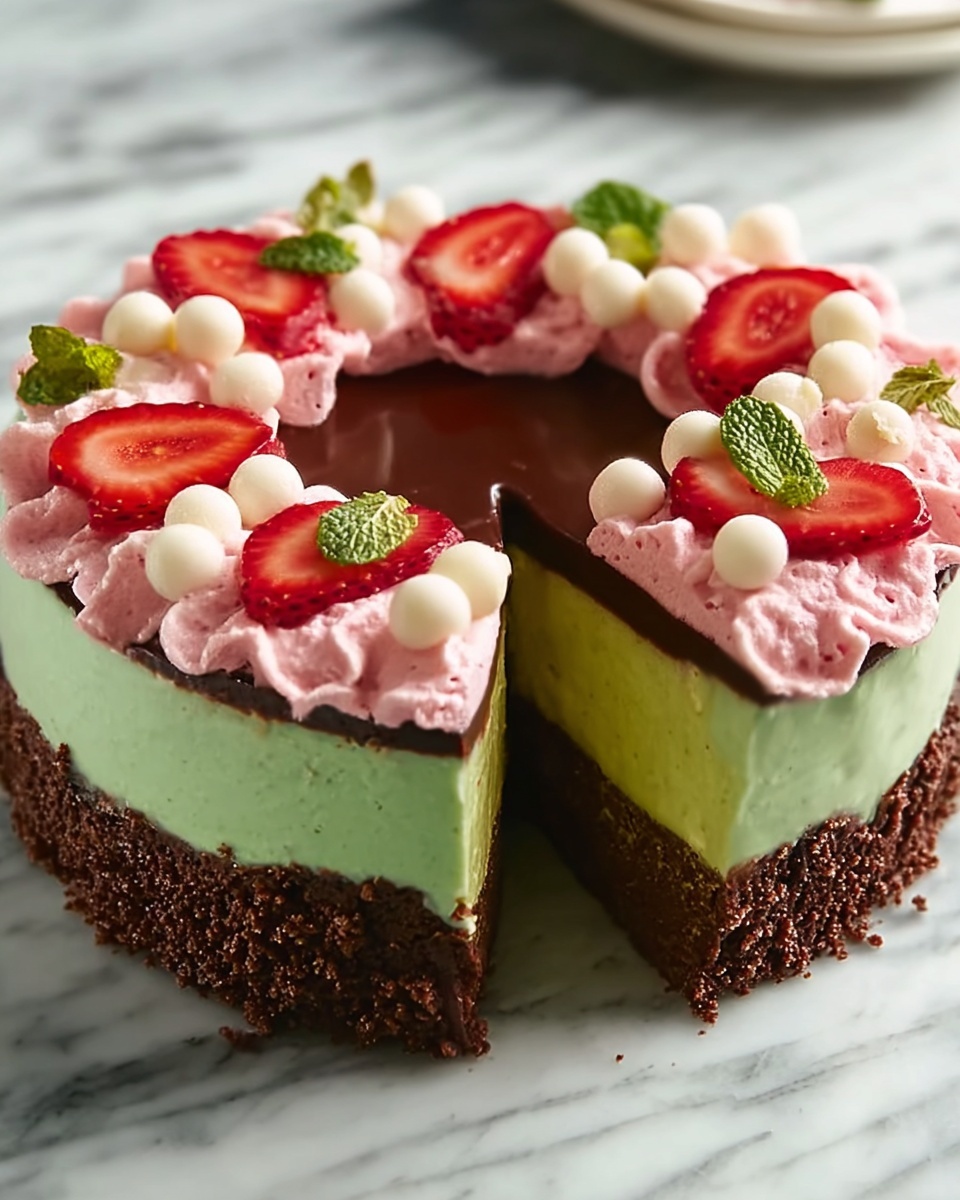 Chocolate Strawberry Mousse Cake Recipe - Recipe Image