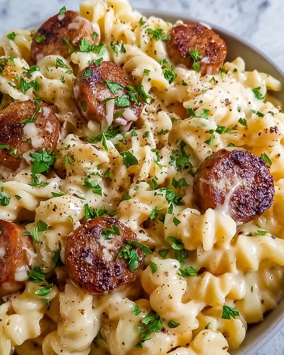 Creamy Smoked Sausage Pasta Recipe - Recipe Image