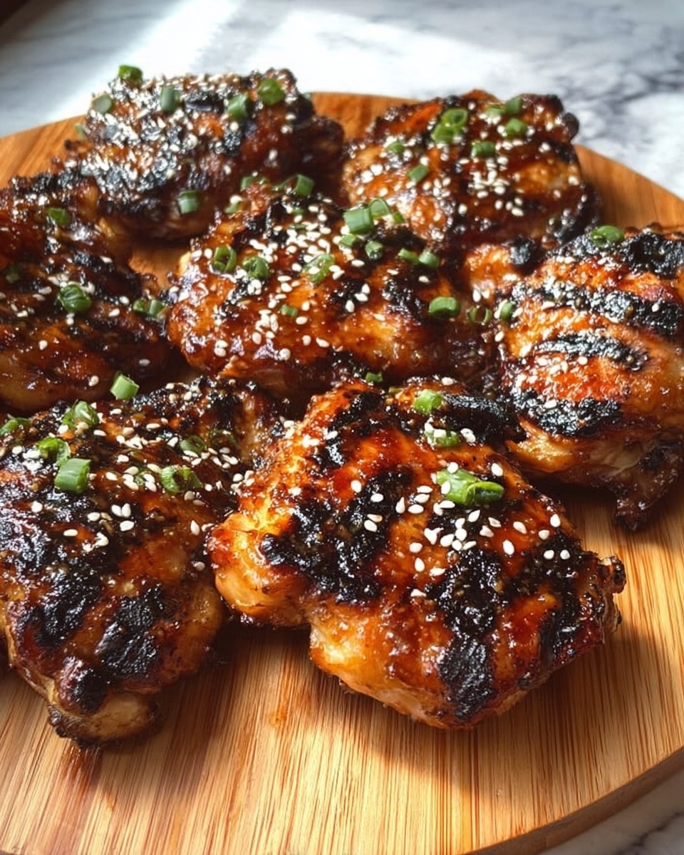 Korean Honey Sesame Grilled Chicken Recipe - Recipe Image