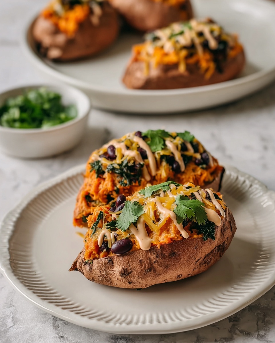 Stuffed Sweet Potatoes with Black Beans, Corn, and Avocado Recipe - Recipe Image