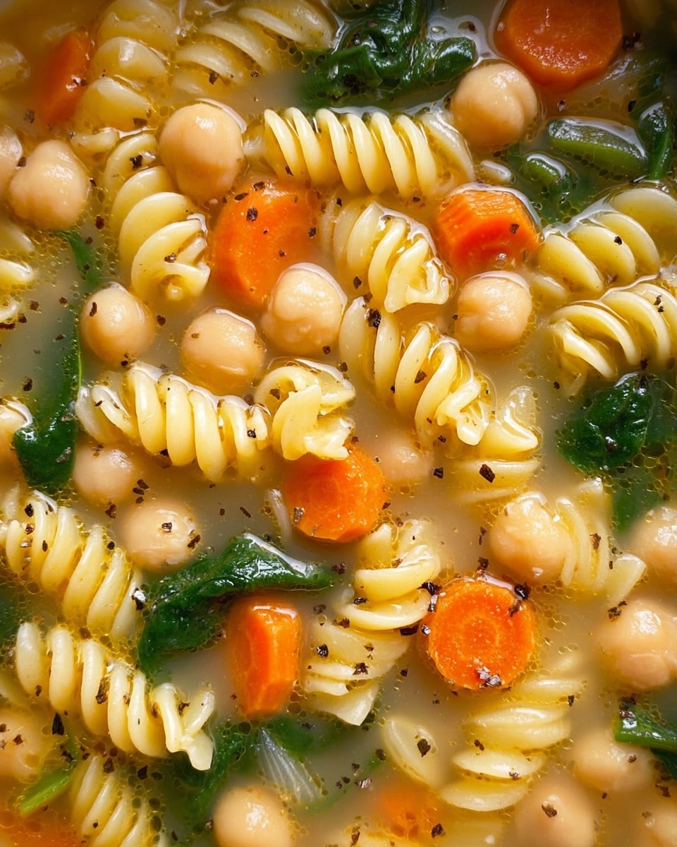 Vegan Chickpea Noodle Soup Recipe - Recipe Image